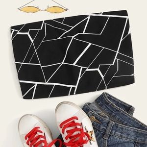 SHEIN large black tube top